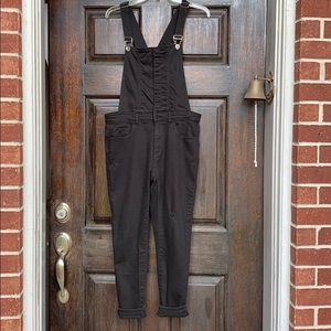 Forever 21 Black Women’s Distressed Overalls